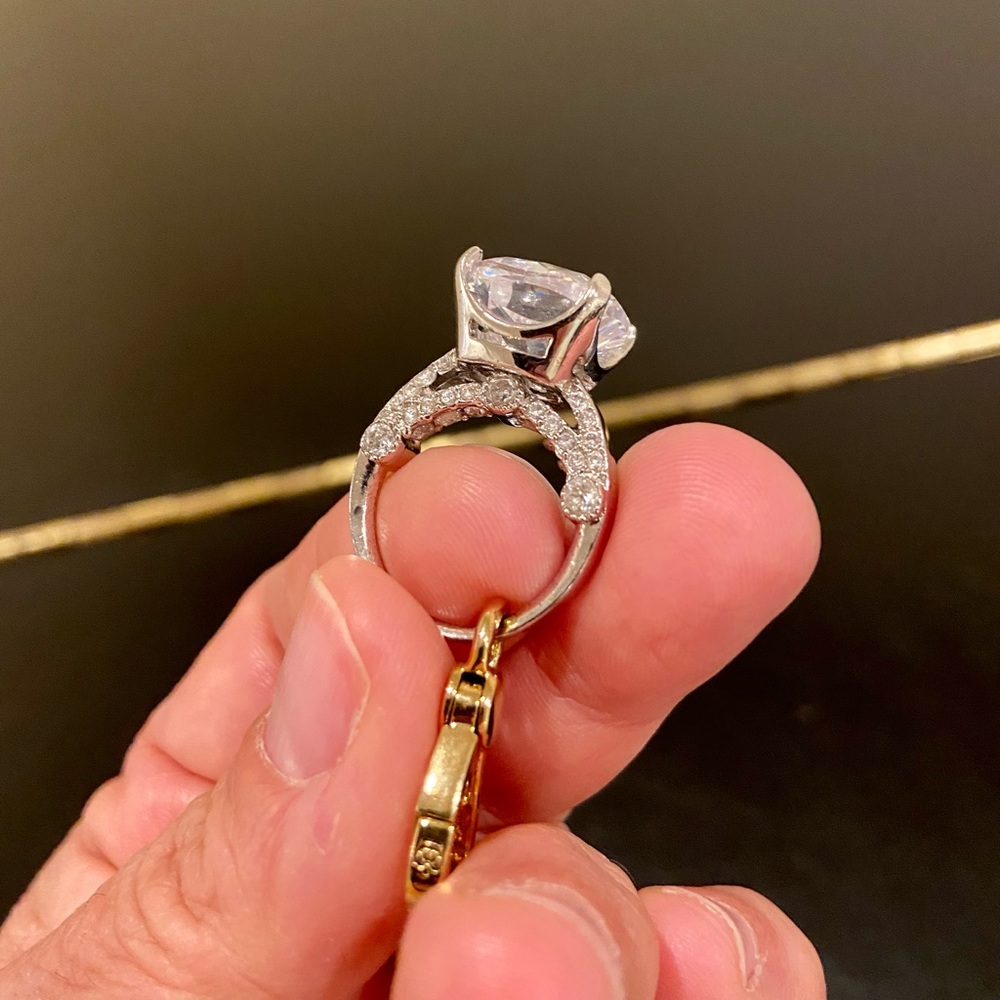 authentic rare luxury Juicy Couture engagement ring charm - Picture 10 of 17